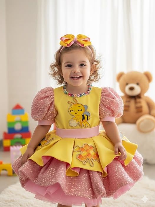 611812869_18178139908370185_7236703166740643227_n Vestido Temático "Abejita Dulce" con Tutú