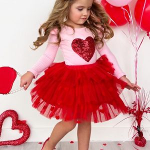 Store "Mi Primer San Valentín" - Set de 3 Piezas con Tutú Rojo
